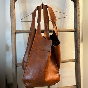 Vegan cognac shopper